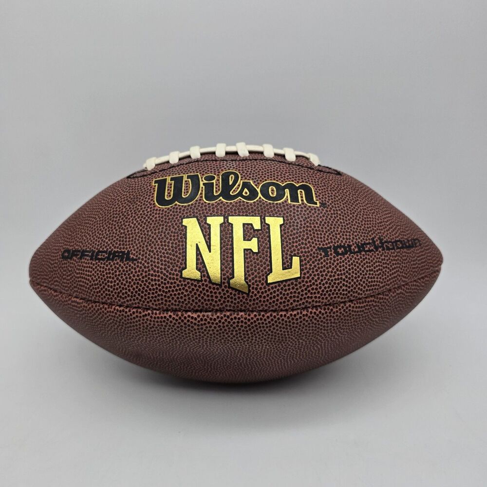 Wilson NFL Touchdown Soft Composite Leather Football Official Size WTF1695 JGX
